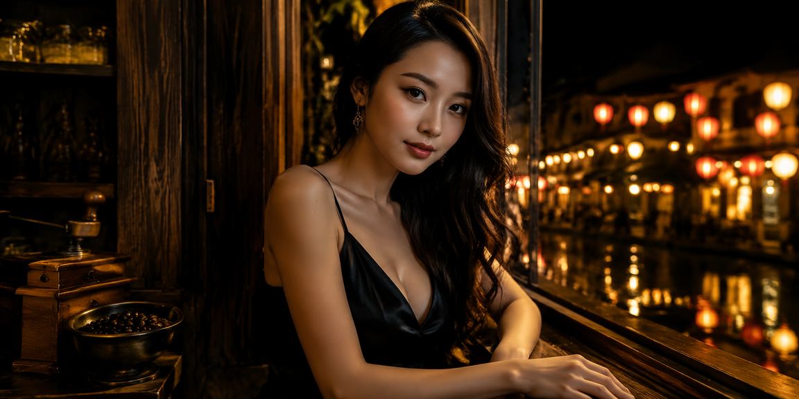 Người chơi tại Hội An ngồi cà phê và trải nghiệm cá cược casino trên điện thoại Android