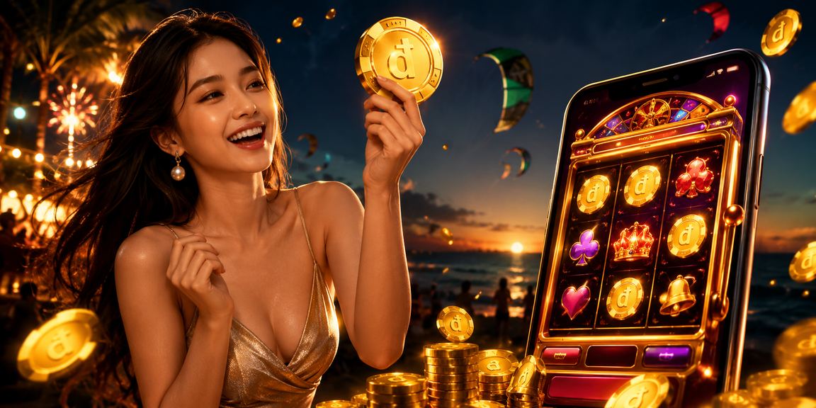 Người chơi tại Mũi Né trải nghiệm slot game trên điện thoại tại khu nghỉ dưỡng biển